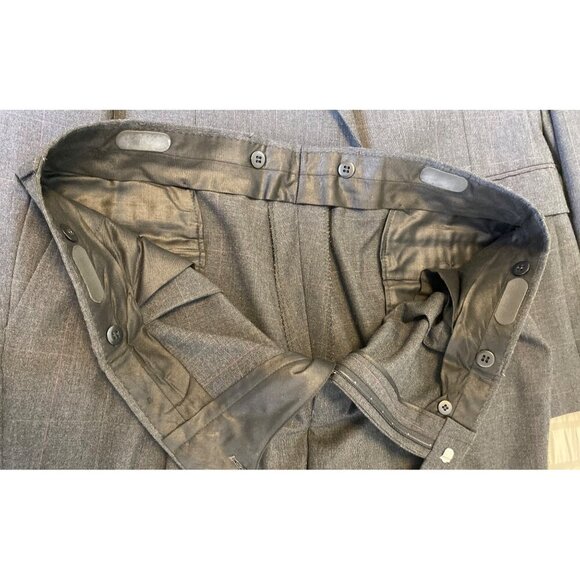 Elkridge Sharkeys Big & Tall Mens Gray Suit 2-Button Jacket & Pants Set - Picture 9 of 16